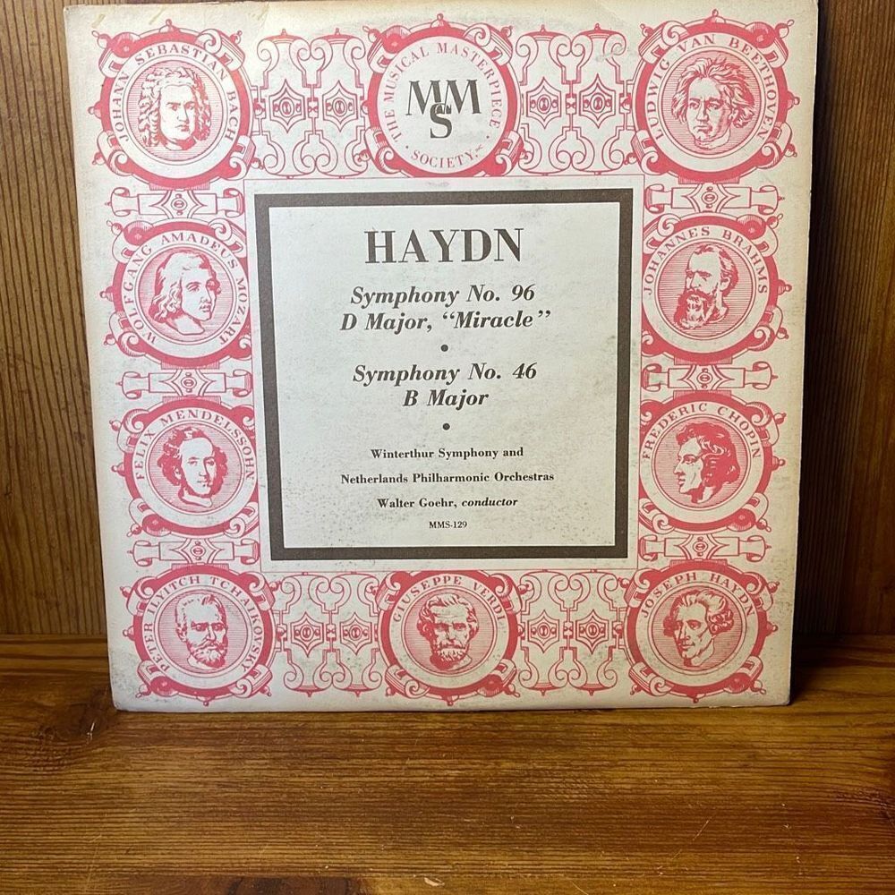 Haydn Symphony No. 96 D Major Miracle Symphony no 46 B Major 33 1/3 RPM 10 inch‎
